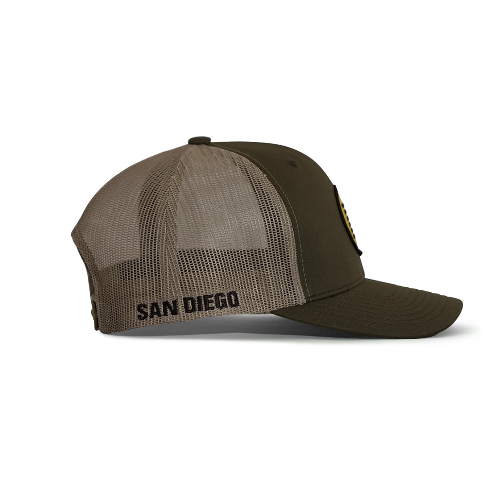 TRUCKER HAT (SAN DIEGO) SNAPBACK BROWN