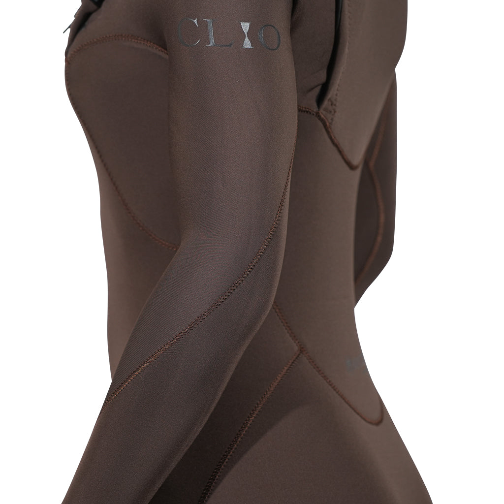 CLIO 2MM OCENA BROWN LONG SLEEVE SPRING CHEST-ZIP