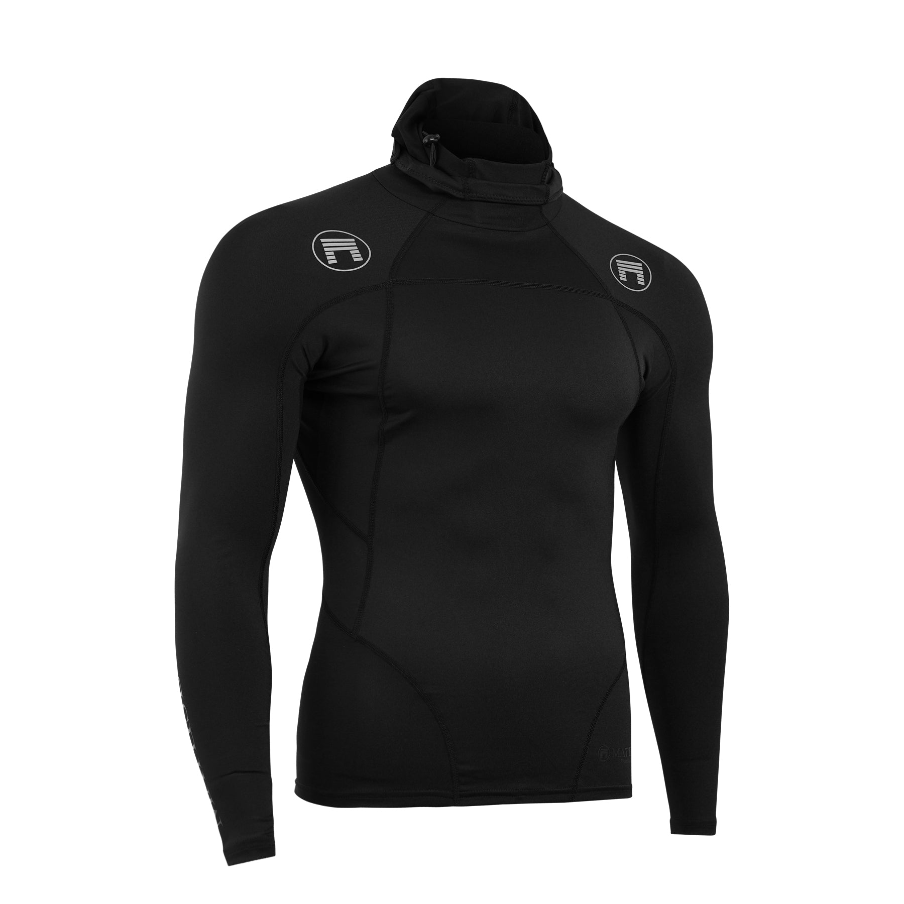 PHILO HOODED UV TOP BLACK