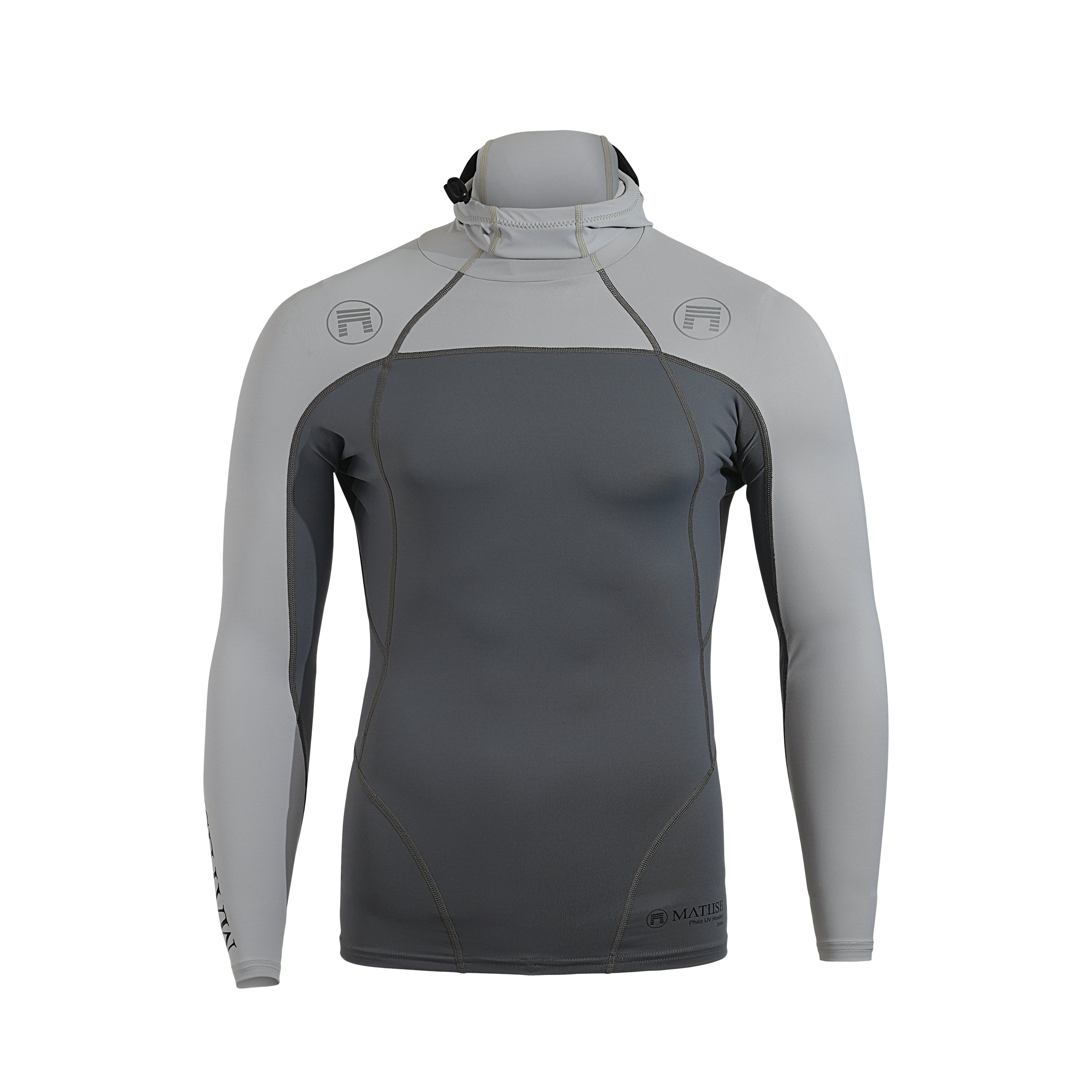 PHILO HOODED UV TOP CHARCLOUD