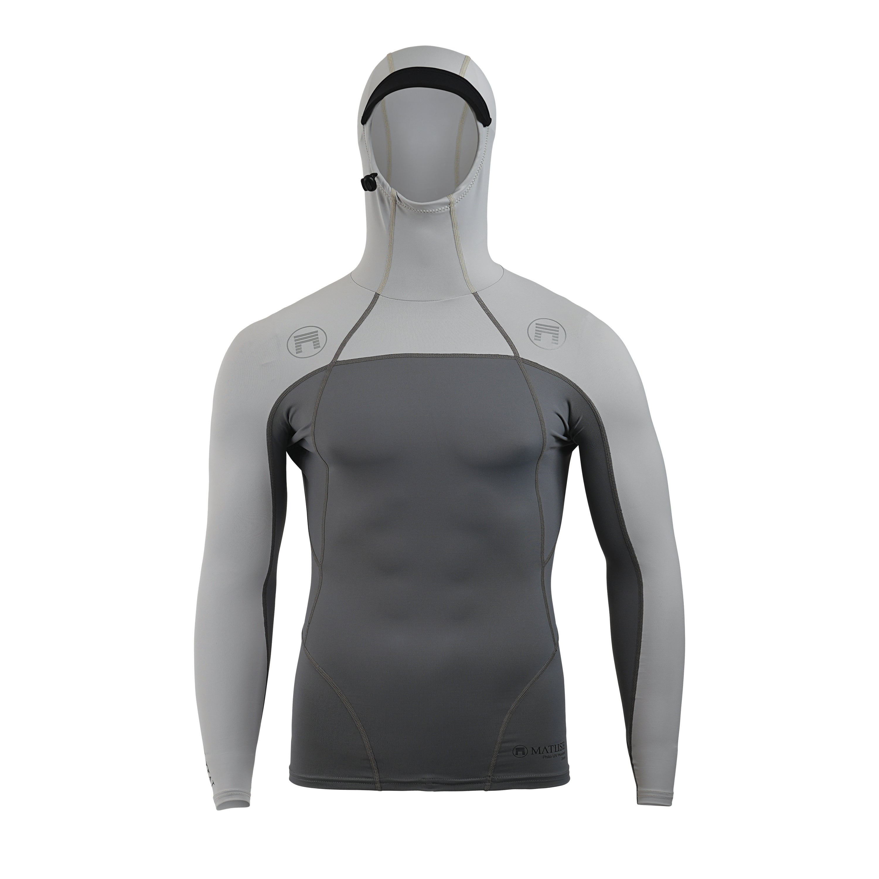PHILO HOODED UV TOP CHARCLOUD