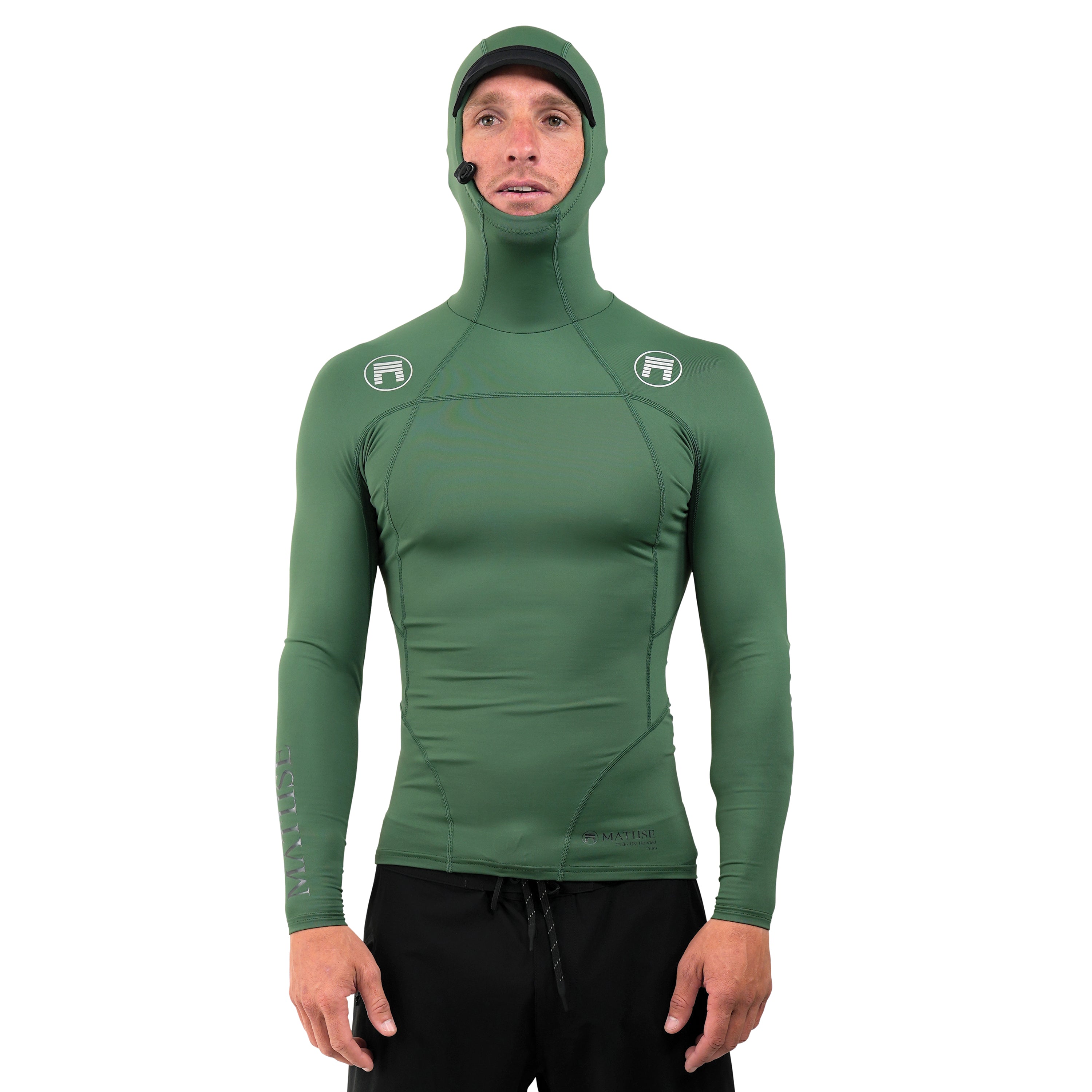 PHILO HOODED UV TOP HUNTER GREEN