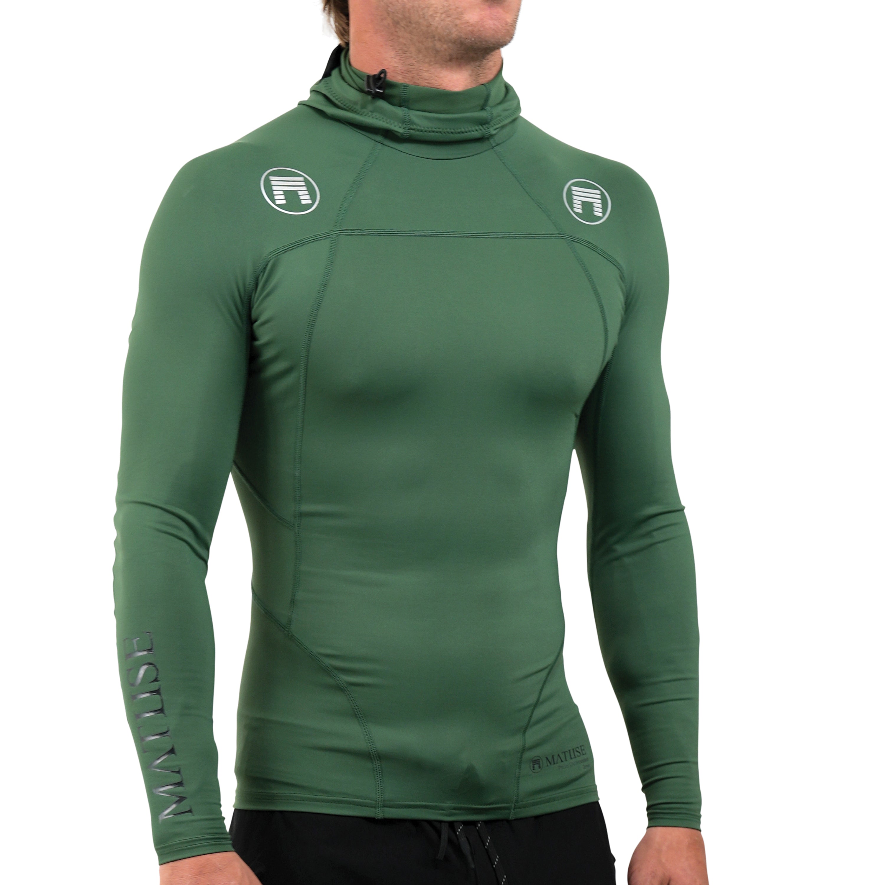 PHILO HOODED UV TOP HUNTER GREEN
