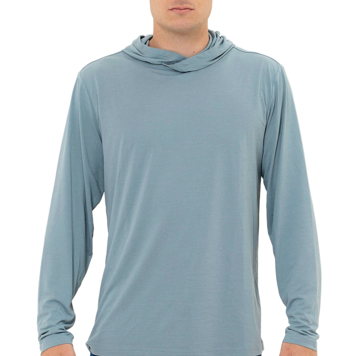 ATLAS UV HOODED SUN SHIRT (HEATHERED BLUE)