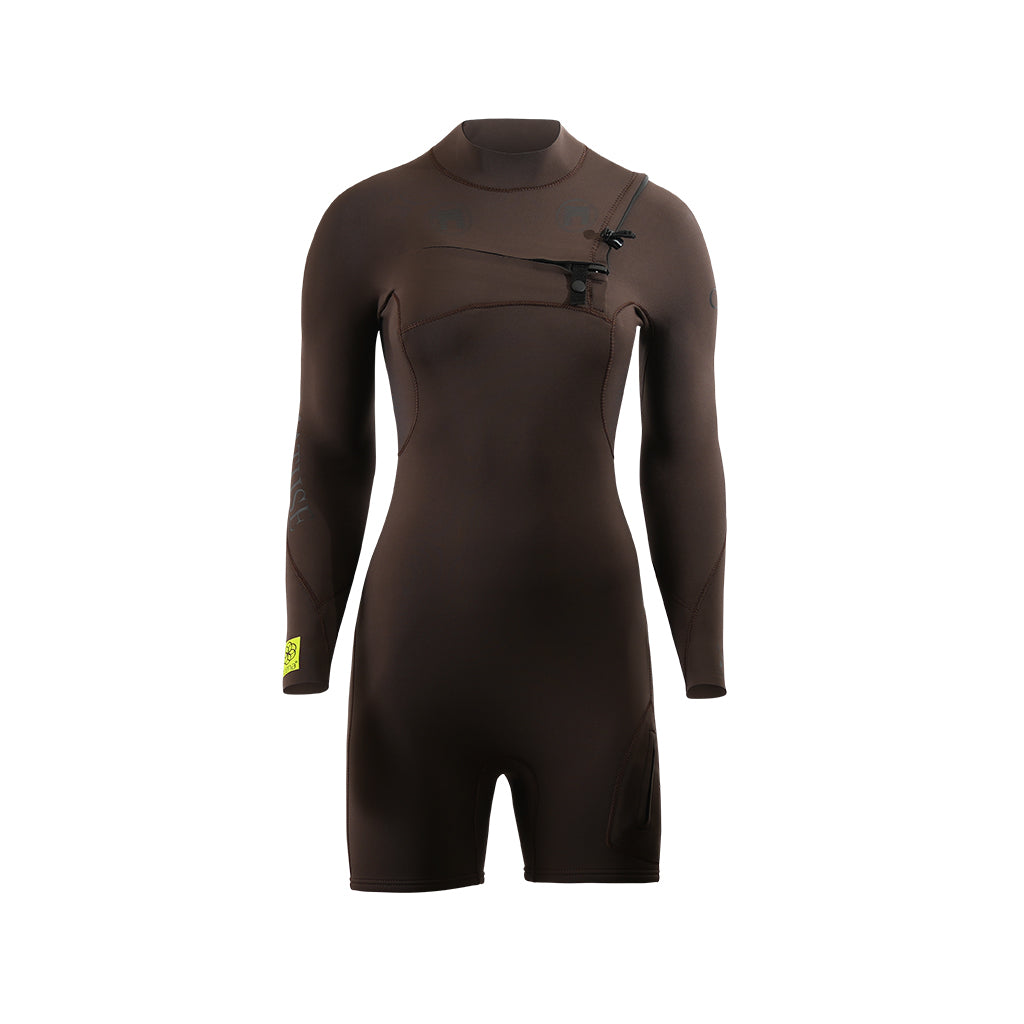 CLIO 2MM OCENA BROWN LONG SLEEVE SPRING CHEST-ZIP
